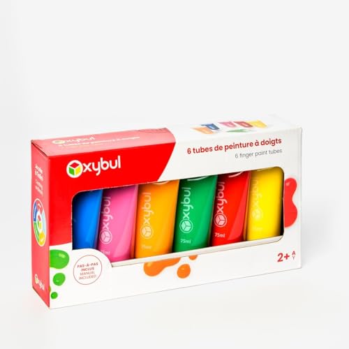 Les 6 tubes peinture à doigts