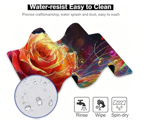 Tapis de souris imperméable et antidérapant de 4mm pour PC et ordinateur