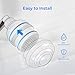 Waterdrop WHR-140 Shower Filter Replacement for Culligan® WHR-140, WSH-C125, ISH-100, HSH-C135, Shower Head Water Filter, with Advanced KDF Filtration Material, Pack of 3