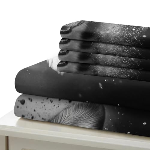 Parure de lit double poulet rustique imprimé 3D avec fermeture éclair - 7