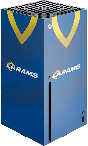 Skinit Decal Gaming Skin Compatible with Xbox Series X Console - Officially Licensed NFL Los Angeles Rams Team Jersey Design