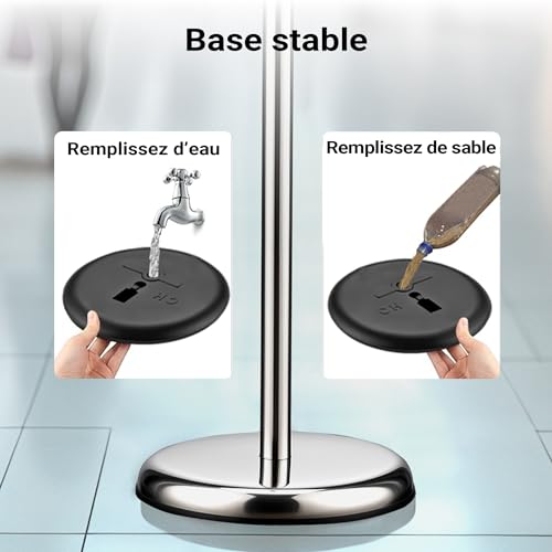 Présentoir sur pied A3 stop-client réglable pour documents et brochures