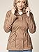 Lock and Love LL WJC643 Womens Pop of Color Parka Jacket L Khaki