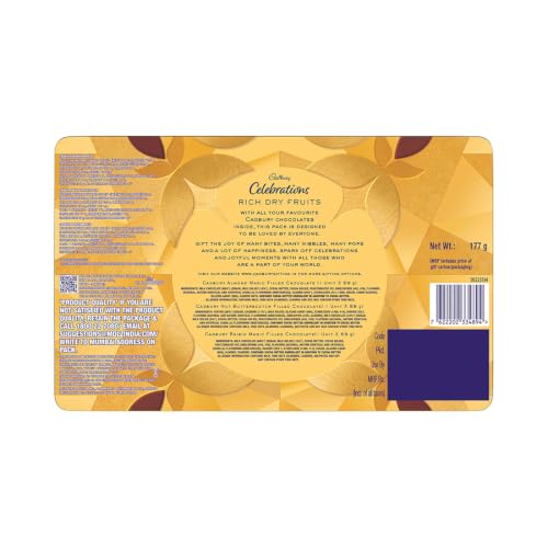 Image of Cadbury Celebrations Rich Dry Fruit Collection Chocolate Gift pack, 177 g