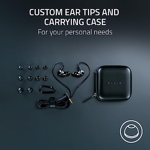 Razer Moray in-Ear Monitor for All-Day Streaming: Clear, Full-Range Audio - Comfortable Fit - Low Profile Design - Sound Isolating Earbuds - Detachable Over-Ear Wire - Custom Ear Tips & Case - Black by Razer - Used condition - Image 7
