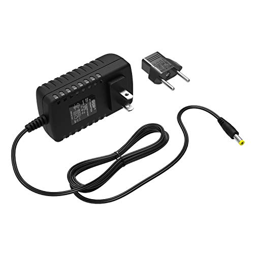 HQRP 6V AC Adapter for LotFancy BP-103H Blood Pressure Monitor Power Supply Cord Adaptor [UL Listed] + Euro Plug Adapter