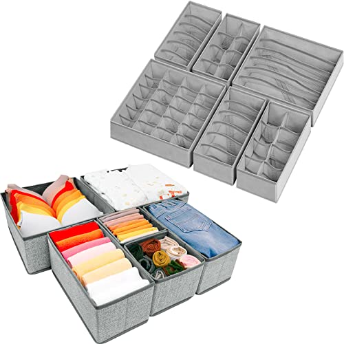 Organisateurs de tiroirs de commode modulables et pliables pour optimiser vos vêtements