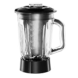 Russell Hobbs blender kielichowy, pojemność 1,5 l, 2 poziomy prędkości, funkcja pulse, ostrza ze stali nierdzewnej, szklany kielich, 22 tys. obrotów/min., moc 650W, czarny, Matte Black 24722-56