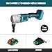 Cordless Nibbler Metal Cutter Compatible with Makita 18V Battery, 18 Gauge Brushless Electric Power Metal Shear W/ 2.0Ah Battery, Sheet Steel Nibbler for Metal, Stainless Steel, Aluminium