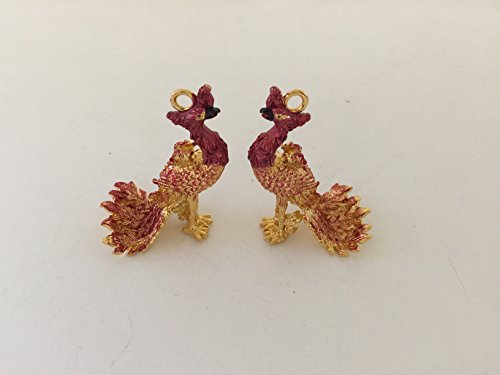 My Lucky Feng Shui Mini Crimson Phoenixes Statue Figurine Set
