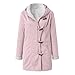 SMIDOW Womens Sherpa Lined Jackets Fashion Winter Fuzzy Fleece Hoodie Sweatshirt Casual Soft Cozy Horn Button Down Coats Winter Coats For Women Plus Size Pink 2X