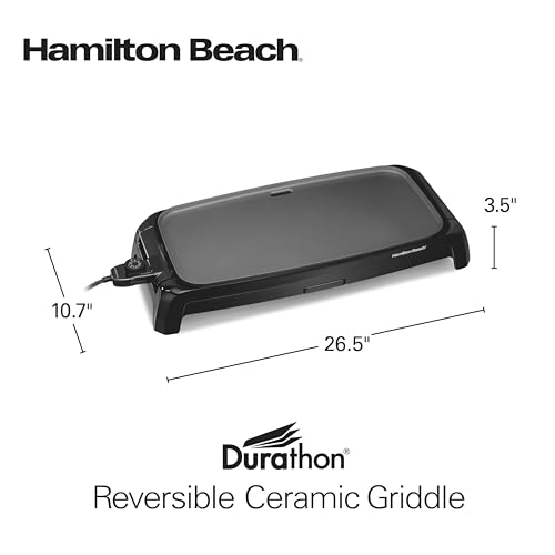 Hamilton Beach 200 Sq. In. Electric Griddle With Adjustable Temperature - image 8