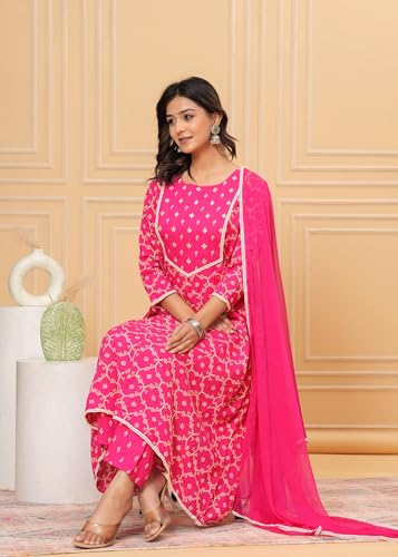 Embroidered Anarkali Kurta set with Dupatta In Rayon fabric Indian Tunic Dress Ethnic Wear Collection For Women2