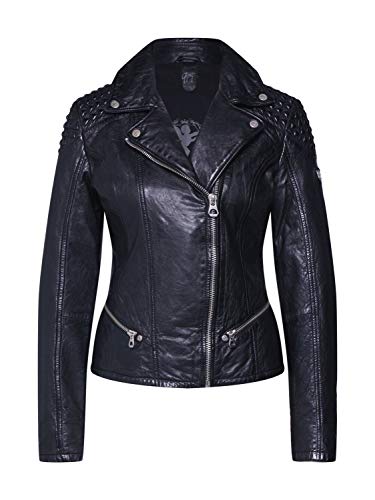 Preisvergleich Produktbild Gipsy Damen Lederjacke GGKinah LATEV aus Lammnappa Leder (XL, Black)