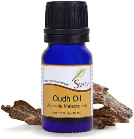 SVATV OUDH/Agarwood Essential Oil Therapeutic Grade Aromatherapy Oils Fragrance Oil for Diffuser Yoga Massage & DIY Personal Care 10 ml