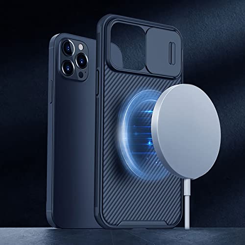 Image of Nillkin Case for Apple iPhone 13 Pro Max (6.7 inch Inch) Camshield Pro Magnetic Case Works with Magsafe Charger Camera Slider Double Layered Protection TPU + PC Black