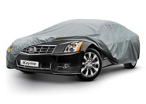 Image of Kayme Heavy Duty Car Cover Custom Fit Cadillac XLR (2003-2009) Waterproof All Weather for Automobiles, Full Exterior Covers Sun Rain UV Protection.（Deliver About 3-10 Days）