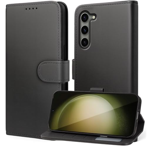 Tawarror Hülle für Samsung Galaxy S23 Handyhülle, Premium Abnehmbar PU Lederhülle für Samsung S23 Kartenfach Standfunkti...