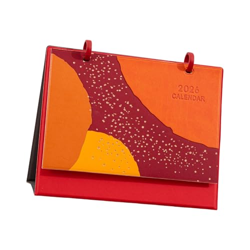 2026 デイリースケジュールプランナー ホームオフィス装飾 デスクオーガナイザー 反転スタンディングカレンダー マンスリーデスクトップデイリープランナー