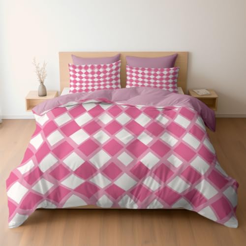 Parure de lit géométrique rose pour une chambre cocooning - 2
