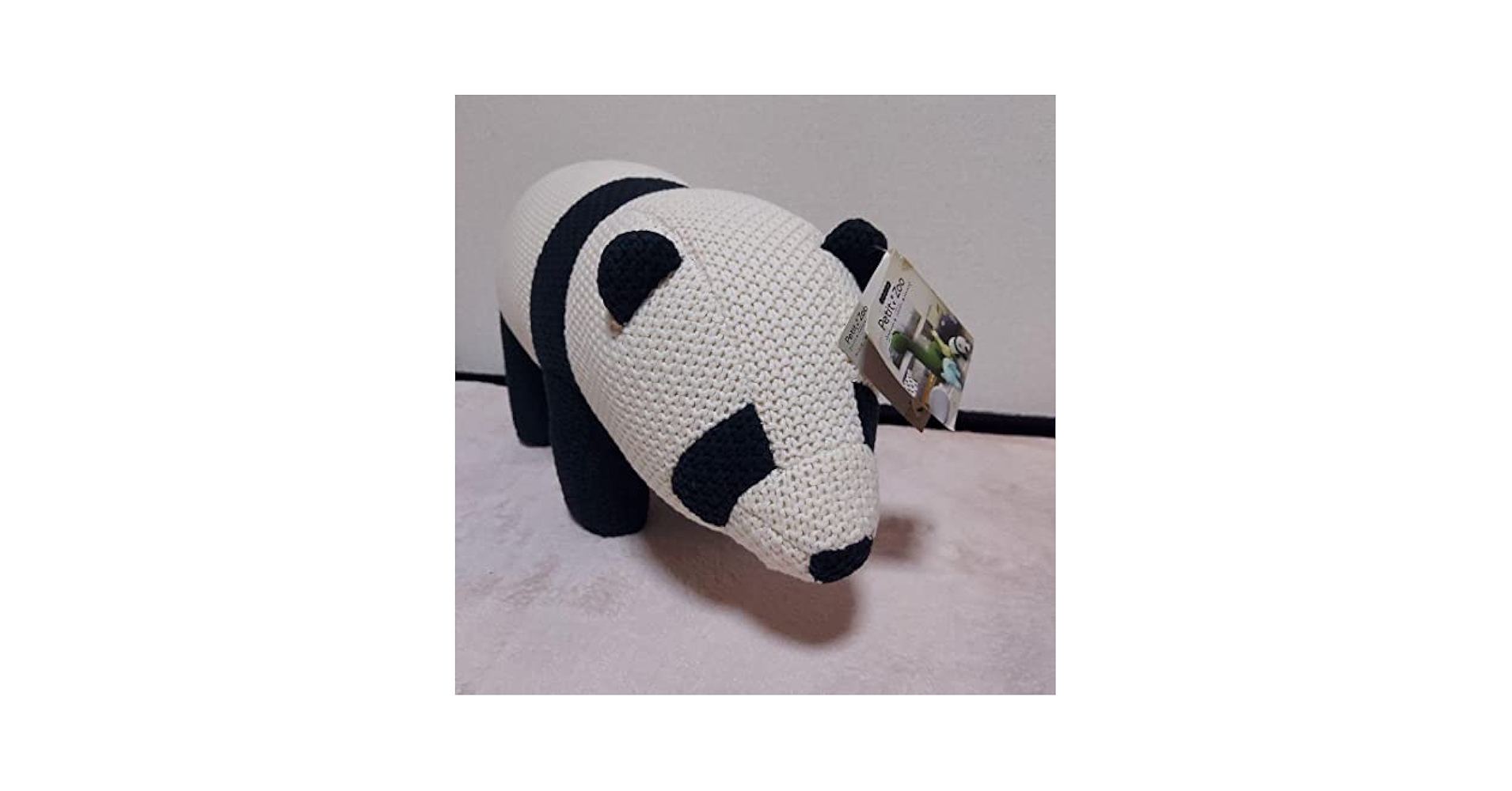 Amazon.co.jp: プチズー パンダ ぬいぐるみ 編みぐるみ W40