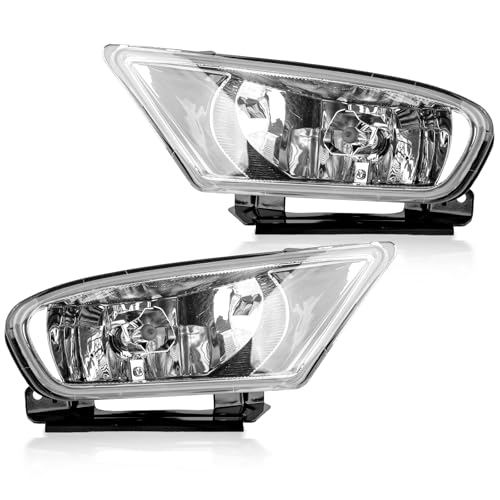 RP Remarkable Power, Fog Lights for 2005 2006 2007 Odyssey Chrome Driving Bumper Fog Lamps with Wiring Harness& Switch Clear Lens Light Kit FL7114