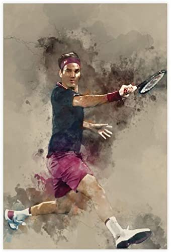 BLIJR Puzzle 200 Teile Erwachsene und Kinder Berühmter Sportstar-Tennisspieler Roger Federer Holz Puzzles Stress Freisetzung Spiel 200 Piece 13.7x9.8inch(35x25cm) Kein Rahmen