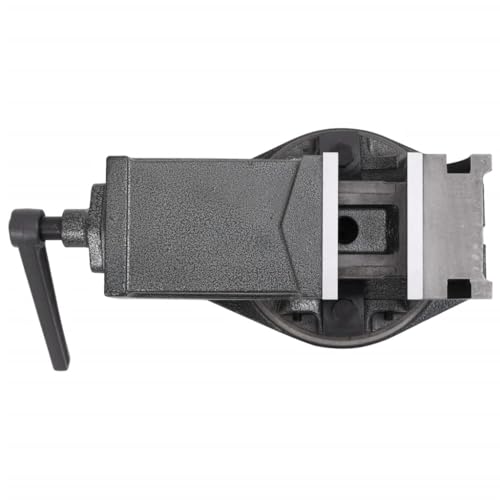 Tornillo de banco inclinable de 2 ejes (100 mm) con ajuste angular de precisión para taller 7