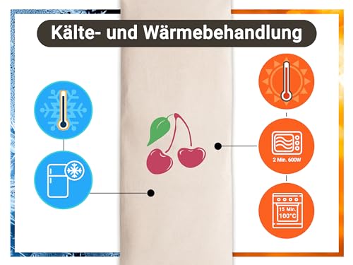 Zollner24 Kirschkernkissen - mikrowellengeeignetes Wärmekissen - gegen Verspannungen von Nacken und Schultern oder Koliken – natürliche Wärmeabgabe - abnehmbarer, waschbarer Bezug - 20x53 cm
