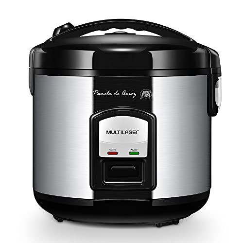 Panela de Arroz Gourmet com 700W Acabamento em A�o Inox Capacidade de 10 X�caras e Indicador de LED