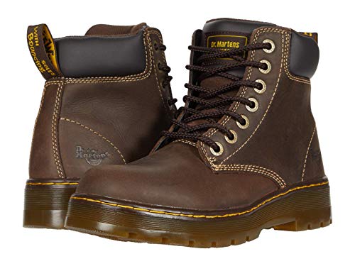 Dr. Martens Men's Work Industrial Boot, Dark Brown Wyoming, 10 M US