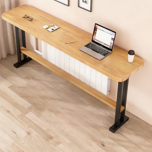 Moderna mesa de comedor de madera con altura de barra para bistró, sala de estar y pub