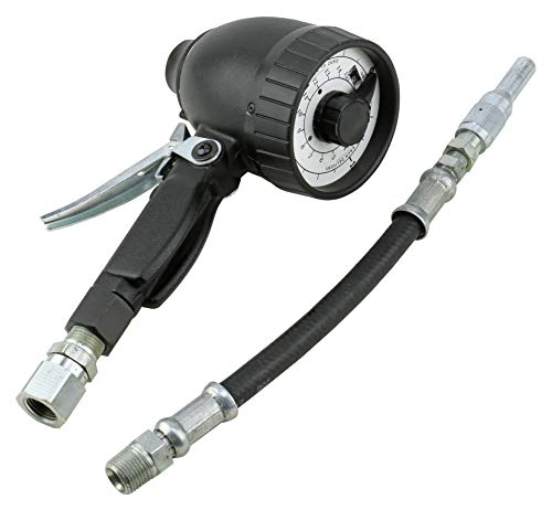 Lincoln 877 16 Quart 4 Gpm Mechanical Dispense Meter With Odometer Style Totalizer, 10" Flex Hose, Works With Petroleum, Synthetic Oils And Antifreeze #TOP1