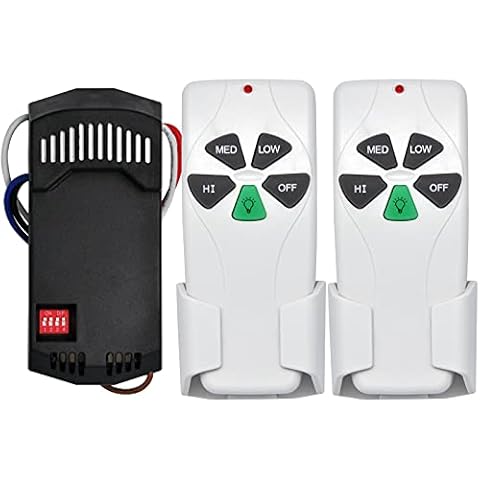 FAN28R/FAN-53T Kit + Fan-53T Remote Bundles, Universal Ceiling Fan Remote Control Kit Replacement for Harbor Breeze Hunter Hampton Bay Litex, Replace FAN-53T 2AAZPFAN-53T FAN-11T KUJCE9103 UC7030T Cover