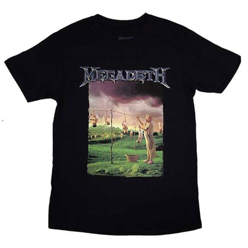 Megadeth Youthanasia T-shirt tracklist noir taille M vêtement musique vintage metal