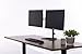 VIVO Dual LCD Monitor Free Standing Desk Mount, Heavy Duty Fully Adjustable Stand fits 2 Screens up to 27 inches (STAND-V002Z)