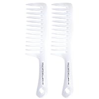 Vista 1 de Paul Mitchell Peine desenredante, peine de dientes anchos desenreda el cabello húmedo o seco