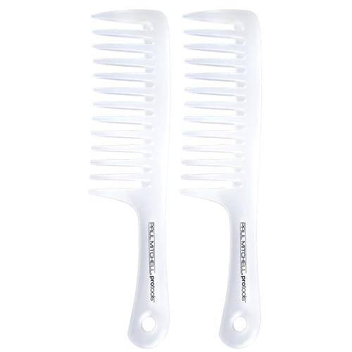 Paul Mitchell Peine desenredante, peine de dientes anchos desenreda el cabello húmedo o seco