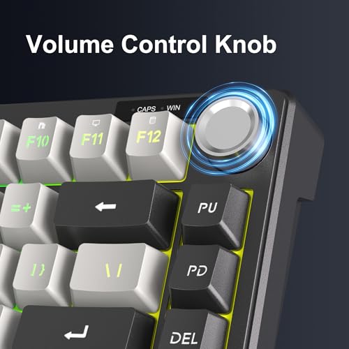 Image of MageGee Mini 60% Gaming Keyboard, RGB Backlit 75 Key Ultra-Compact Keyboard, TS75 Ergonomic Waterproof Mechanical Feeling Office Computer Keyboards for PC, MAC, PS4, Xbox ONE Gamer