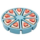 Genérico Scone Pan - Moldes para hornear de silicona, molde con rebanadas de pizza triangular de 9 porciones | Molde para hornear muffins para pizza casera, gelatina, pan de maíz, magdalenas, galle