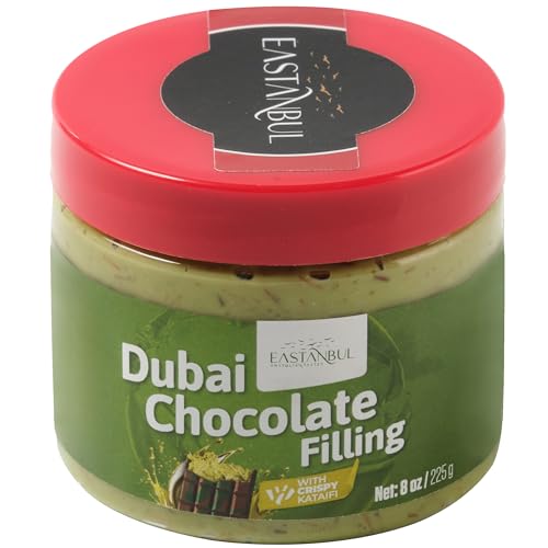 Eastanbul Dubai Chocolate Bar Mixture, 8oz, Dubai Chocolate Bar Pistachio Filling, Crispy Premium Kataifi and Pistachio Cream, Single Ingredient to Make Viral Candy, No Palm Oil