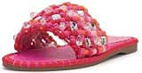Jessica Simpson Brennara Braided Jewel Sandal, Bright Orchid, 9