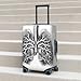 QSMBNET Travel Luggage Cover Lungs Vector Image Spandex Suitcase Protector Washable Baggage Covers Fashion Elastic Scratch-Resistant Luggage Cover Protector Fits 18-32 Inch Luggage