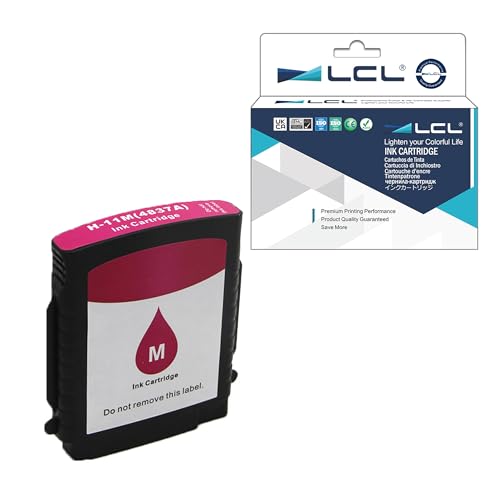 LCL Cartucho de Tinta Compatible 11 C4837A (Magenta) Reemplazo para HP Business Inkjet 1000 1100 1100d 1100dtn 1200 1200d 1200dn 1200dtn 1200dtwn cp1700 cp1700d cp1700ps 2200 2200se 2000c 2000cn