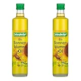 Seitenbacher Bio Sonnenblumen Öl I Erstpressung I kaltgepresst I nativ I extra virgin I (1x500 ml) (Packung mit 2)