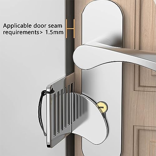 Security Door Lock Portable Door Lock Travel Lock AirBNB Lock Heavy Duty Lock Perfect for Traveling AirBNB Hotel Home Apartment School - Image 5