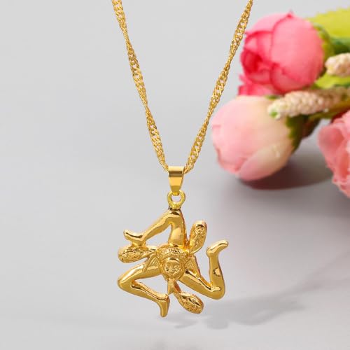 ZFHTJEKNCS Collier italien sicilien plaqué en couleur européenne et américaine Chaîne simple et élégante à clavicule – vue 2