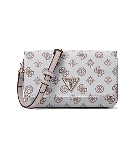 Guess Noelle Crossbody Flap Organizer, White Logo #TOP21