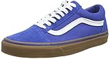 Vans Old Skool (Suede/Canvas), Zapatillas deportivas Unisex niños, Azul Gumsole Olympian Blue Medium Gum, 34.5 EU