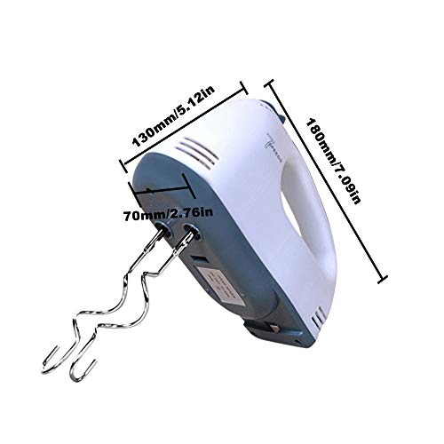 KKmoon Batedeira elétrica de mão Batedor de ovos 7 velocidades Easy Mix Good Grips Batedeira de bolo